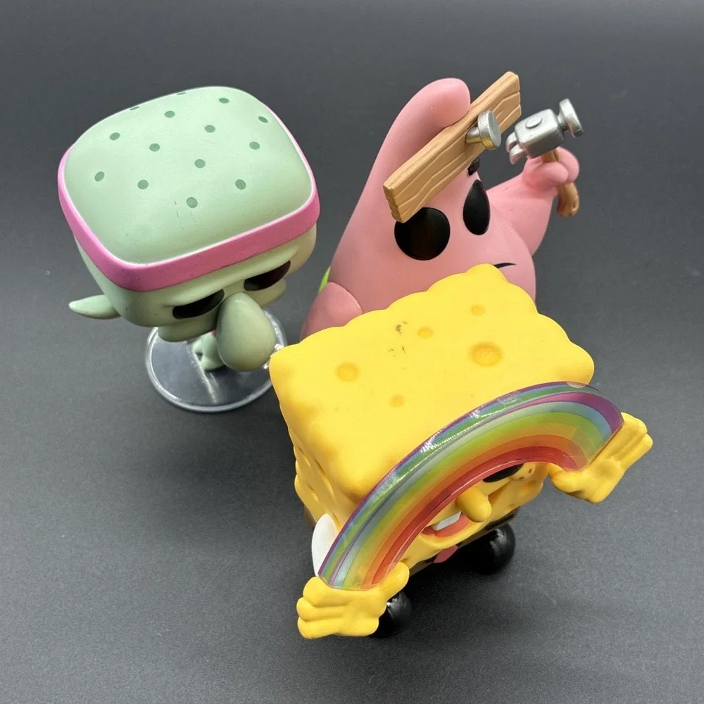 Funko Pop! Animation SpongeBob Patrick Squidward Vinyl Figure Lot of 3